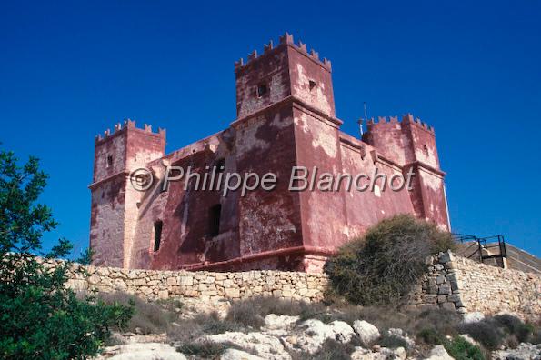 malte 07.jpg - Tour Sainte-Agathe ou Tour Rouge (Red Tower)Presqu'Óle de MarfaMalte